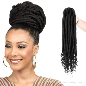 Faux Loc Braids Hair Extensions Drawstring Crochet hair  Ponytail Hair Bobbi boss Synthetic Speedy Up-Do Drawstring Ponytail